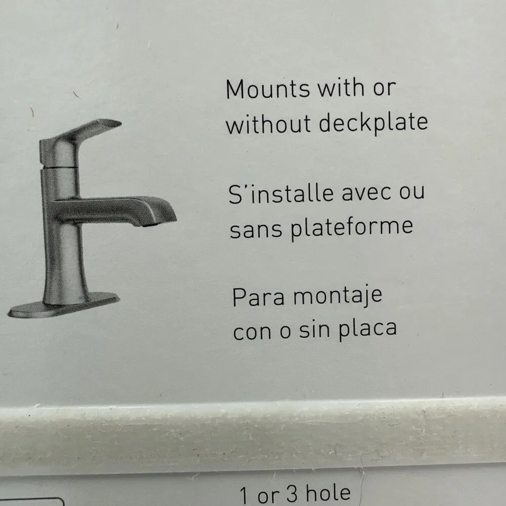Moen Liso 84540SRN Brushed Nickel Finish Single Handle Bathroom Faucet